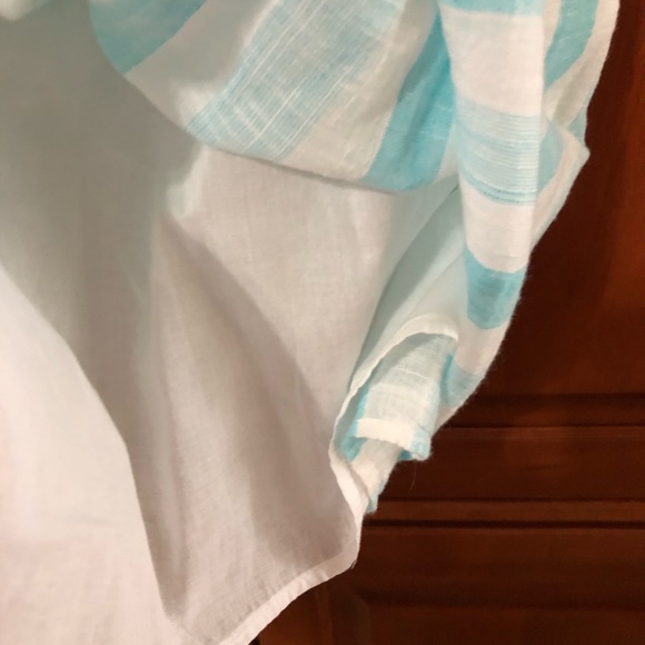 Crown and Ivy 2 Blue Striped Dress Size Medium NWT - Picture 8 of 9